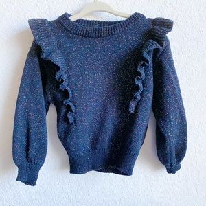 Black glitter speckled sweater